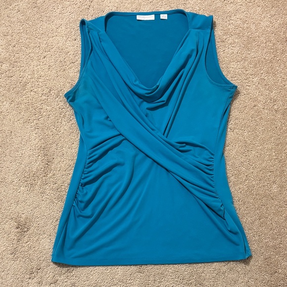 NY&C Teal Sleeveless Top and Multicolor Pants Set - Picture 7 of 10